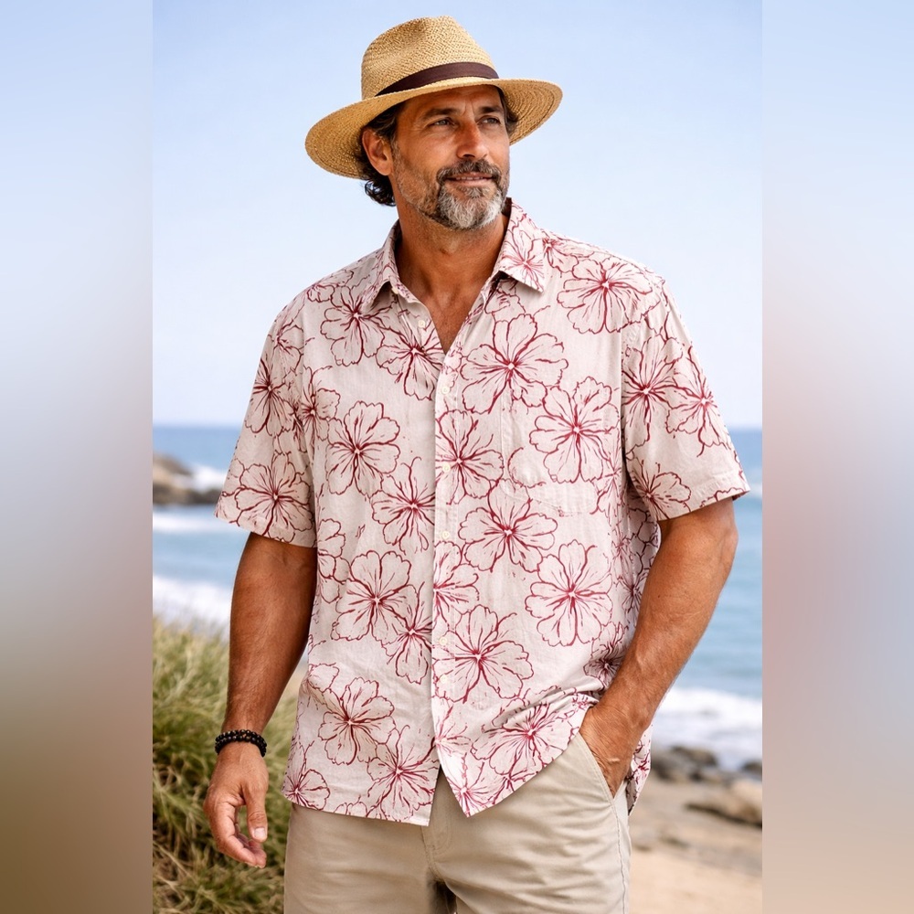 Quiksilver Waterman Tropical Men's Shirt boat boating fishing watersports XXL